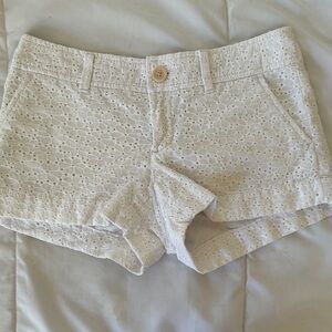 Lilly Pulitzer White Eyelet Shorts